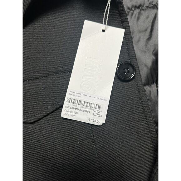 MAISON MARGIELA MM6 KIDS Teen Unisex Chore Coat Jacket Wool 14A €320 MSRP NWT - Picture 6 of 13